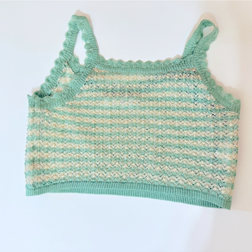 ZARA size 9-10 crop top! NWOT!  Adorable beach cover up or by itself! :)